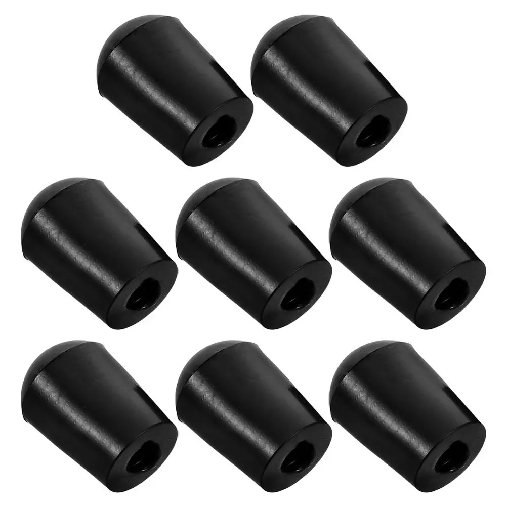 

8pcs Cello Endpin Rubber Tip 6Mm Inner Size Non-Slip Protector For Cello Bass Black Pad Instrument Accessories Endpin Stopper