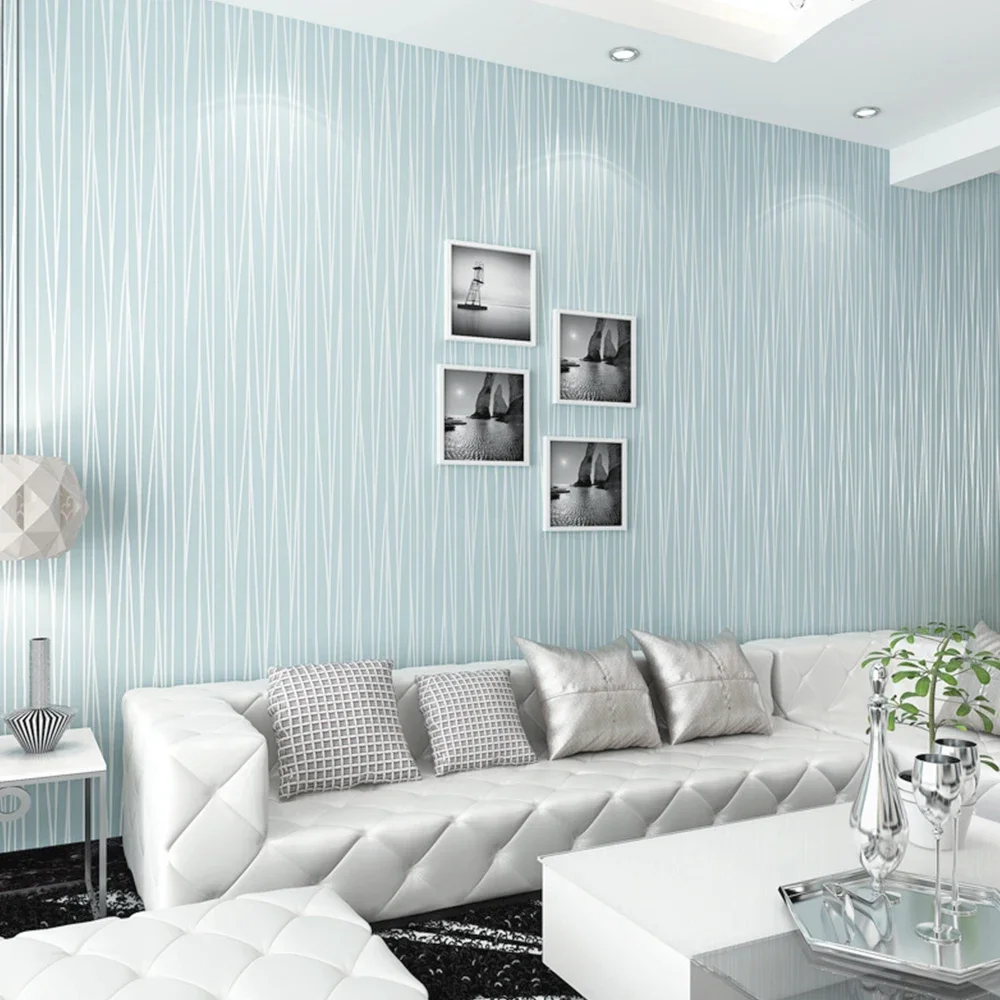 Modern Minimalist Vertical Striped Non-Woven Wall Paper For Living Room Bedroom Background Wall Decoration Wallpaper 3D