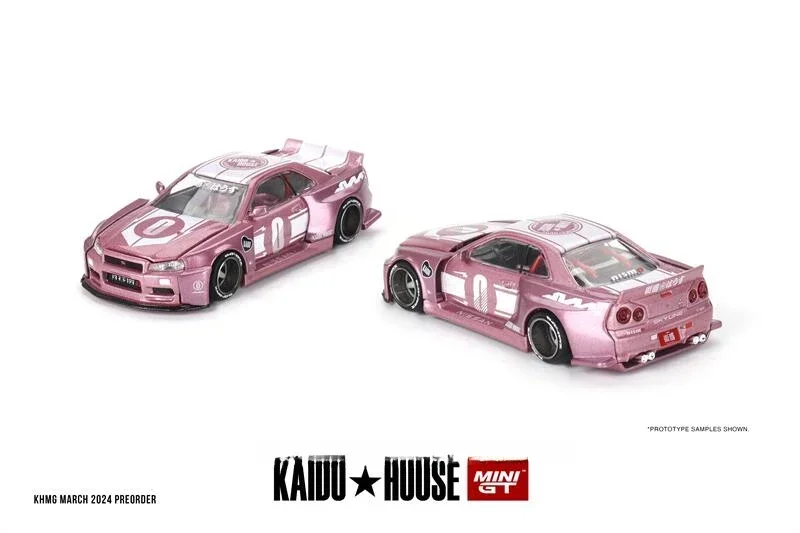 Kaido House x MINI GT 1:64 R34 KAIDO RACING FACTORY V1 Diecast Model Car