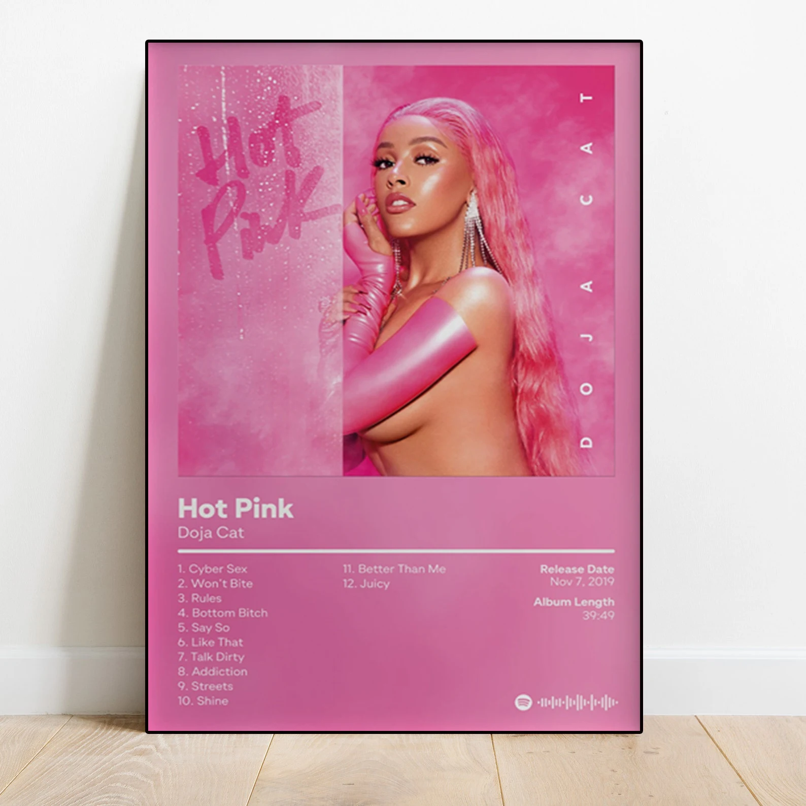 Pop Rap Music Album Cover Artist Doja Cat Poster Aesthetic Rapper Hip Hop Rock Planet Her Canvas Print Art  Wall Room Sofa Decor