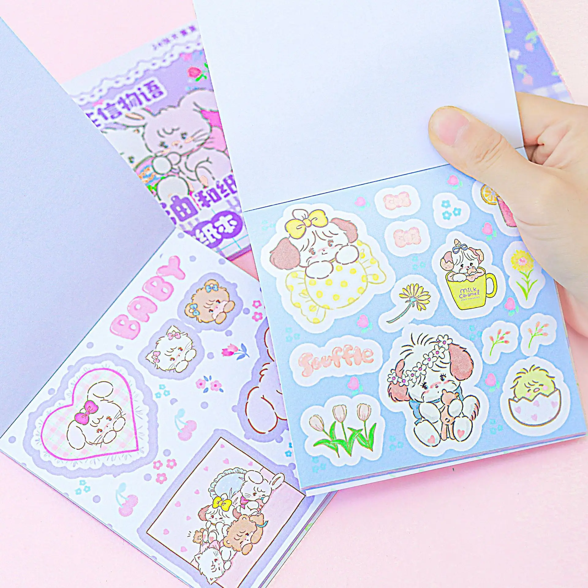 New Mikko Cute Sticker Book Cartoon animation Girl Material Sticker Children Sticker Toys Students Sticker Book Children's Gifts