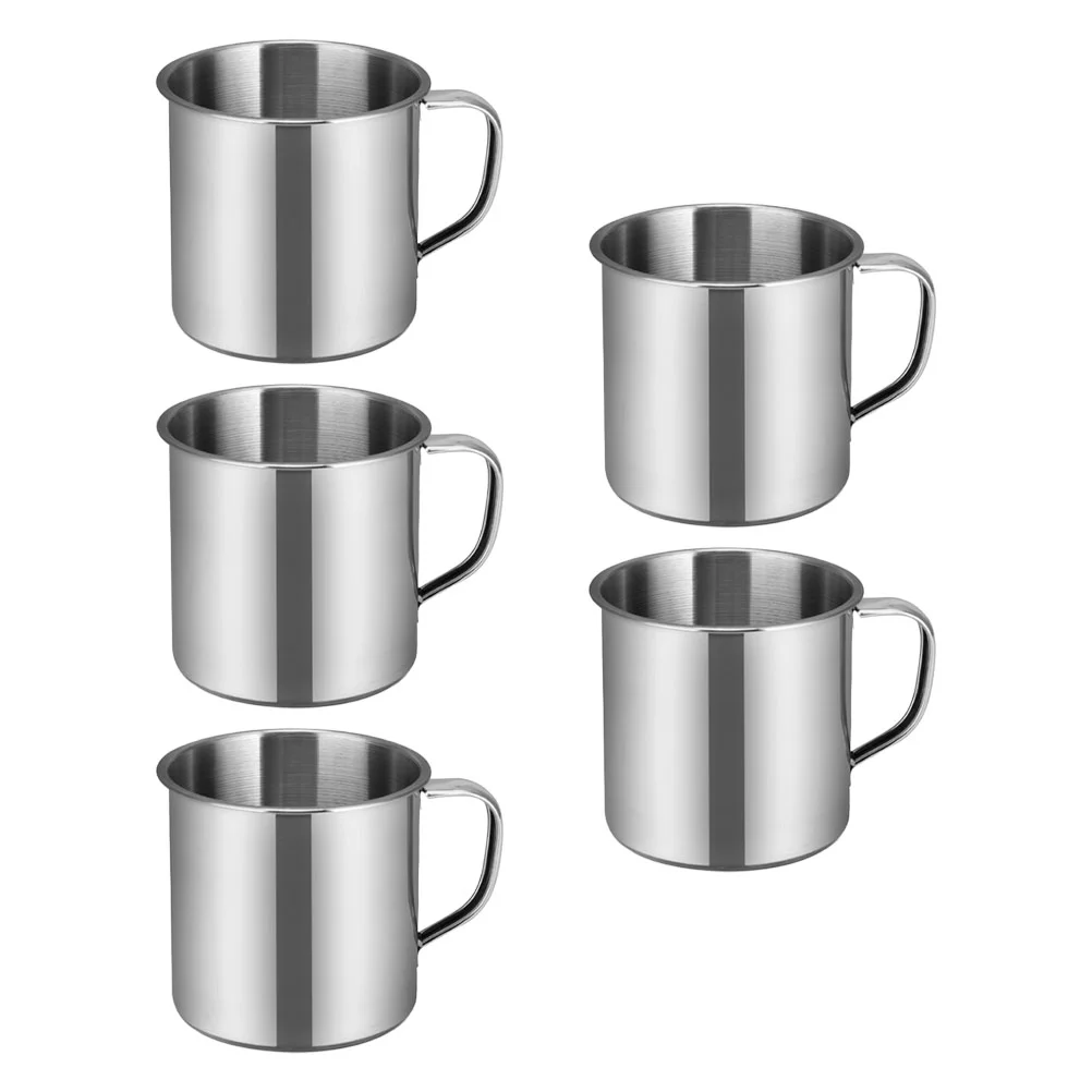 Mug Cup Coffee Steel Metal Tea Stainless Cups Camping Water Glasses Travel Mugs Drinking Insulated Tumbler Enamel Portable