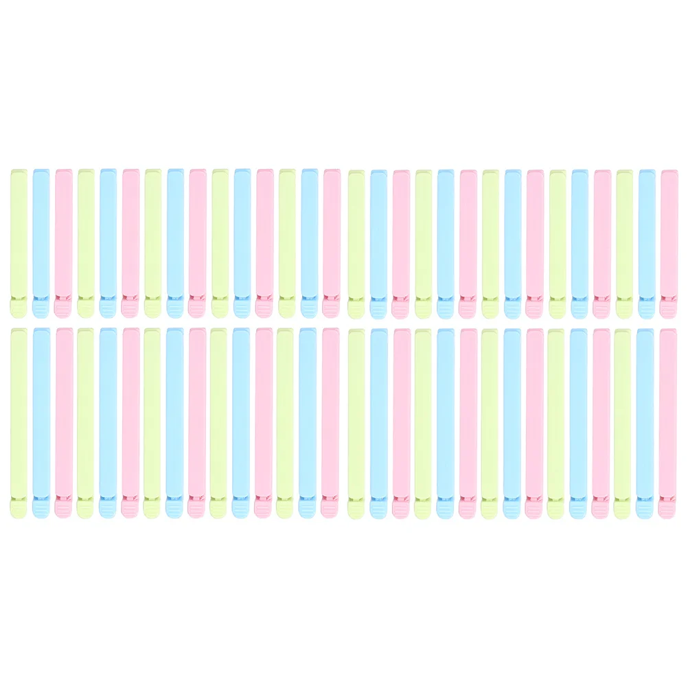 

60pcs Food Multi-Function Sealing Clips For Snack Plastic Bags Dustproof Freshness Keepers Household Storage Organizer Bag