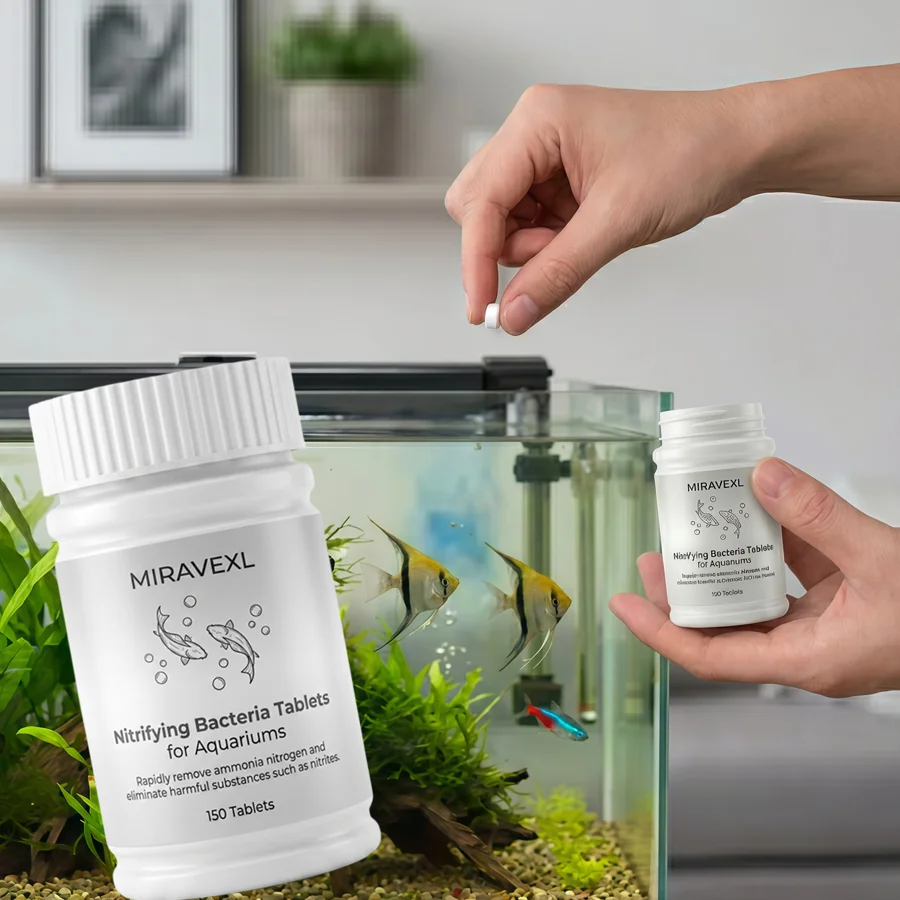 Tabletas de bacterias nitrificantes, 150 unidades, para acuario, estanque, purificador de agua, filtro biológico para agua limpia, suministros de limpieza