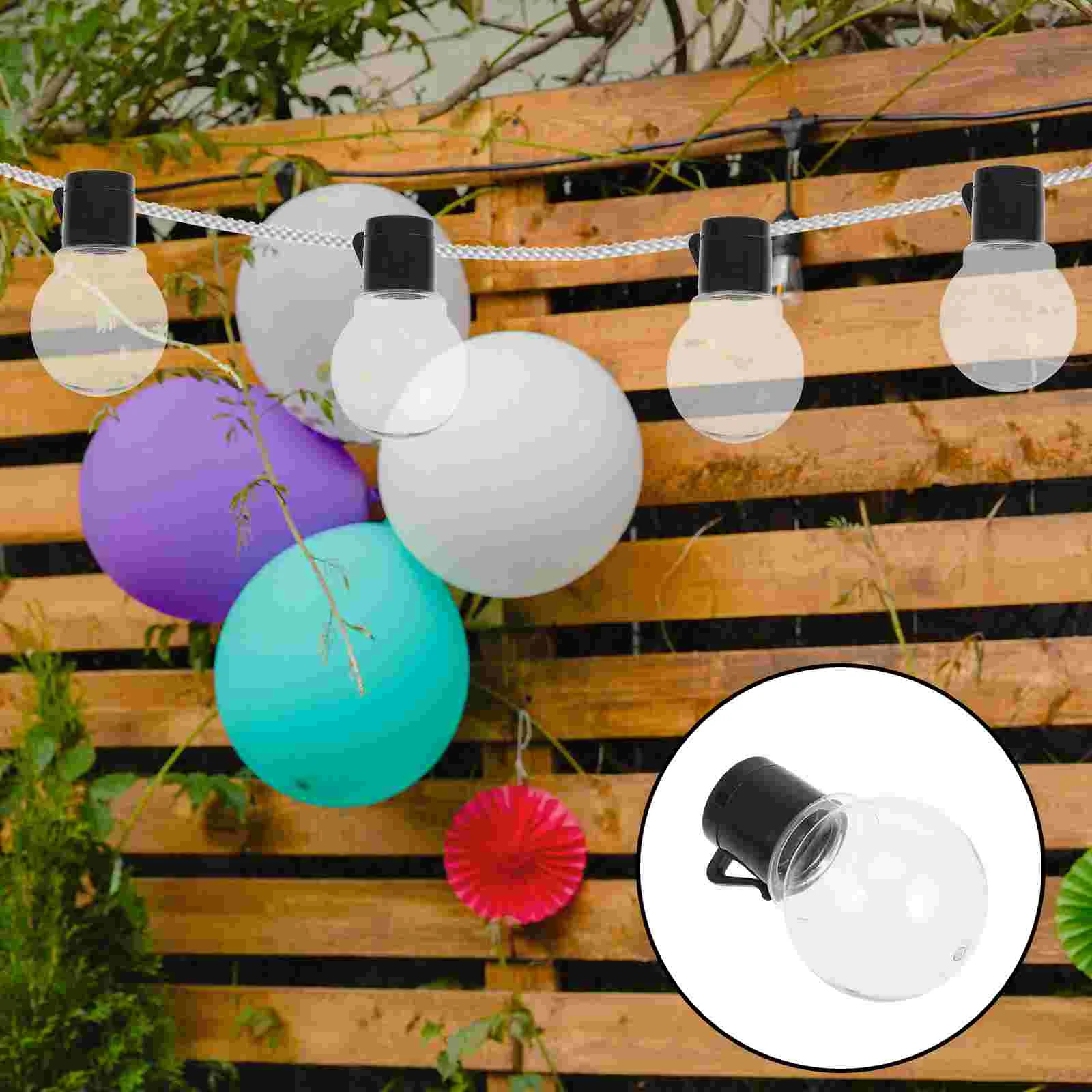 Ampoules à guirxiété LED en plastique, petit globe, boule de marijuana, ABS, décoration pendentif africaine, 20 pièces