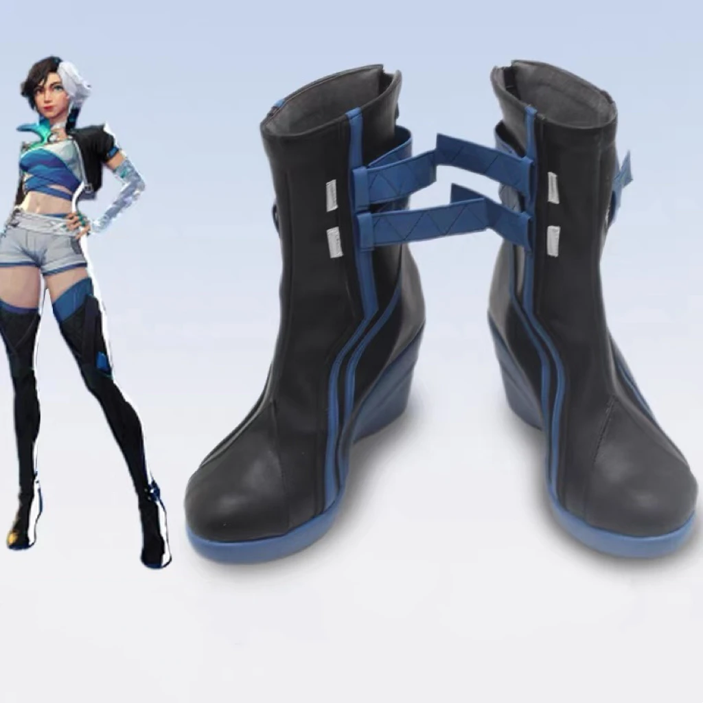 Luna neve cosplay sapatos rivals fantasia botas para meninas mulheres adulto halloween carnaval festa sapatos