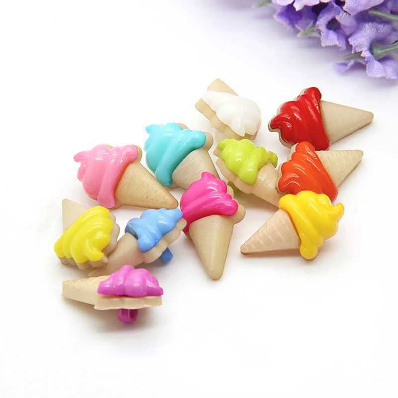 21 مللي متر الراتنج أزرار سجل القصاصات الآيس كريم تزيين الراتنج اكسسوارات لوازم الخياطة أزرار للحرف أزرار للملابس #2