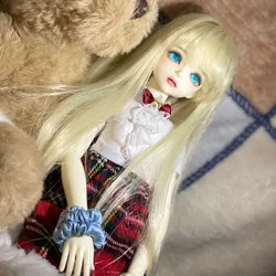 1/3 1/4 1/6 1/8 1/12 BJD SD doll wig with long slanted bangs and straight hair 25 color