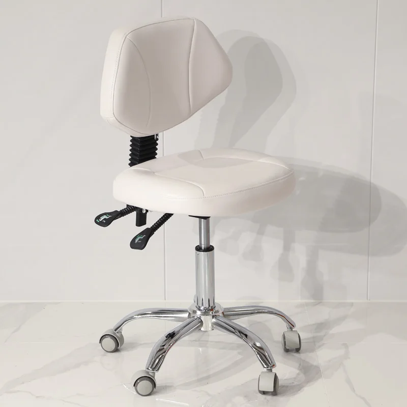 Beauty technician manicure and eyelashes barber stool salon chair with lift chair