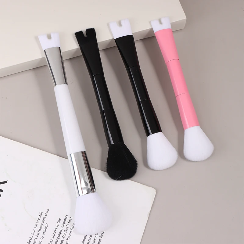 Nose Contour U-Shaped Makeup Brush For Sculpting And Defining Nose Contour 2-In-1 Precision Duo Contour Brush Buffing Brush