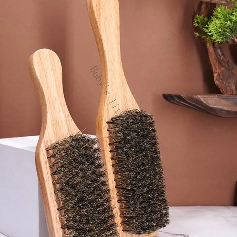 فرشاة شعر لتنعيم ذيل الحصان، فرشاة تحكم في حدود تصفيف شعيرات الخنزير الناعمة لشعر أملس، فرشاة شعر مثيرة لـ B2EB #3