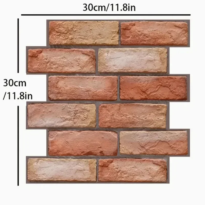 5/10pcs Modern 3D Stone Texture Wall Stickers 30X30CM Peel Stick Panels for Living Room Feature Walls Durable Waterproof Home