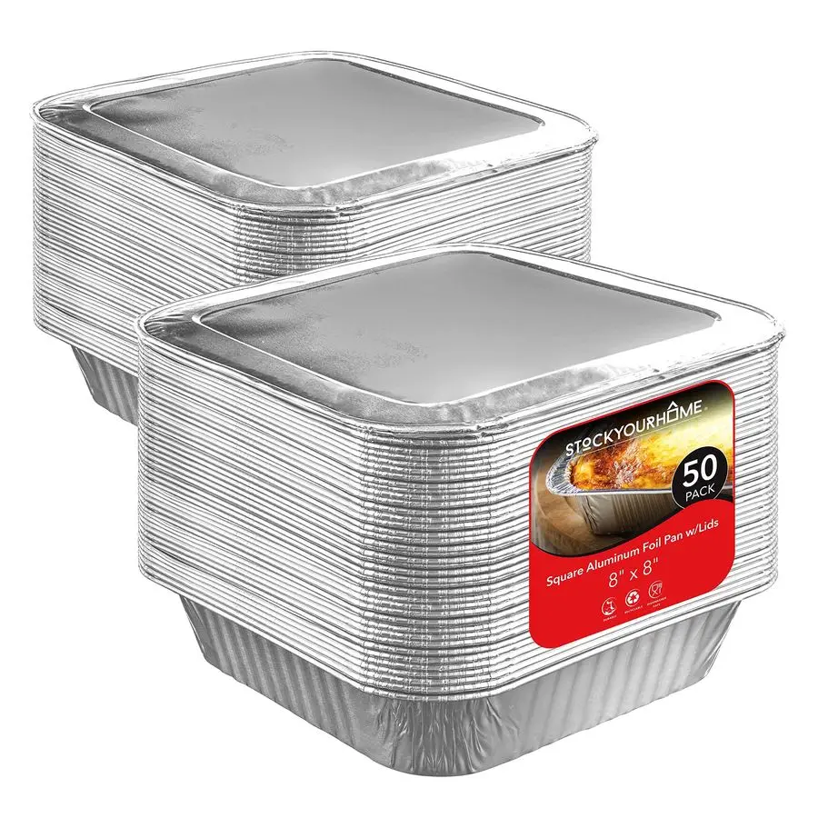 8 Square Foil Pans …