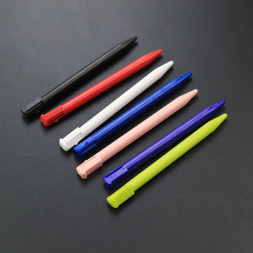 JCD Pena Stylus Plastik 7 Warna Pena Sentuh Layar Konsol Game untuk Aksesori Konsol Game 3DS Tacil