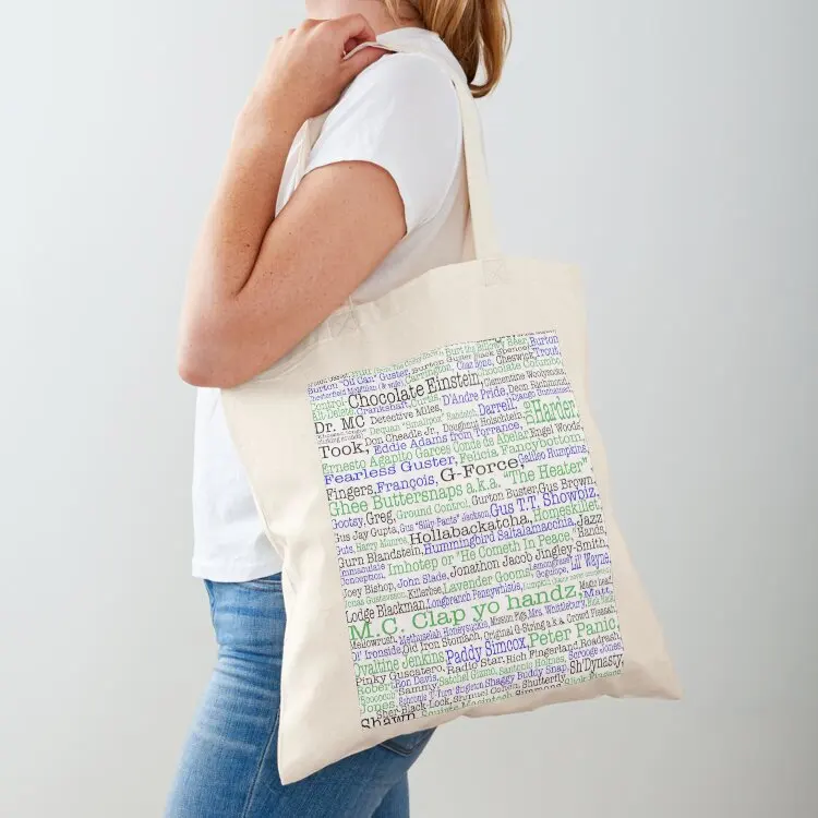 Psych tv show poster, nicknames, Burton Guster Tote Bag shopping bag women bag shopping logo