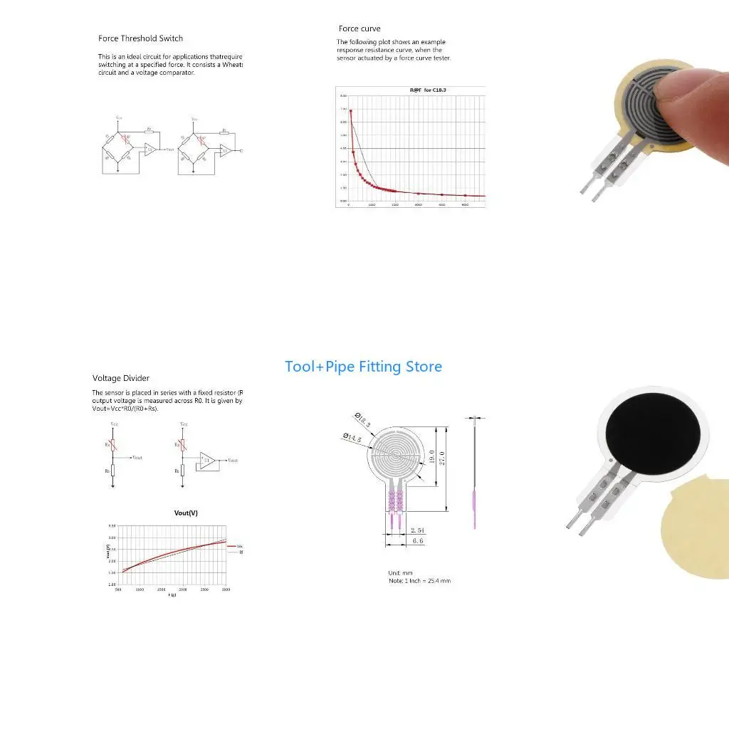 F92B Multifunctional Force RP-C18.3-ST Flexible Thin Film Pressure Intelligent