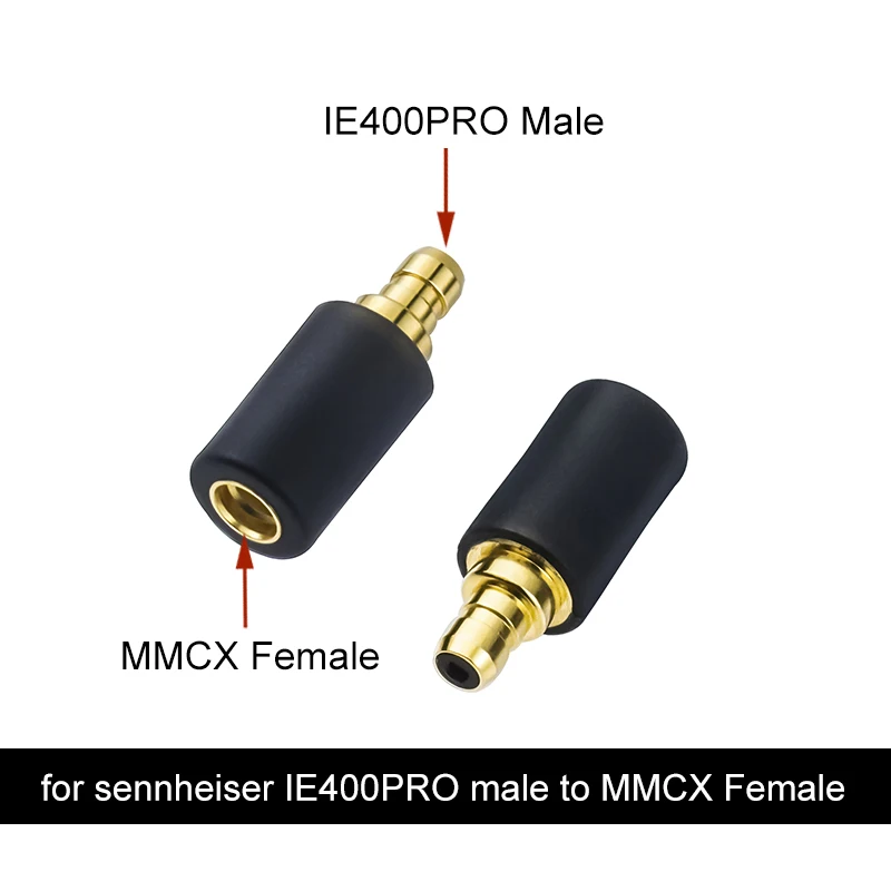 OKCSC Headphone Converter Connector MMCX Cable Connected to Sennheiser IE100pro IE400 IE500pro Headsets Audio Jack Adapter