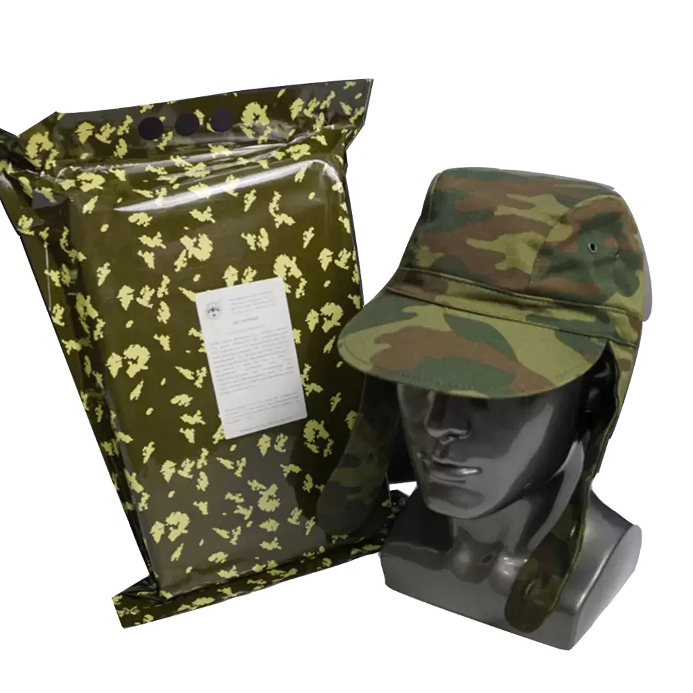 

WW II WW2 Russian Hat Male Camouflage Uniform Code Sunshade Hat Vintage Headdress Breathable Sweat Absorption