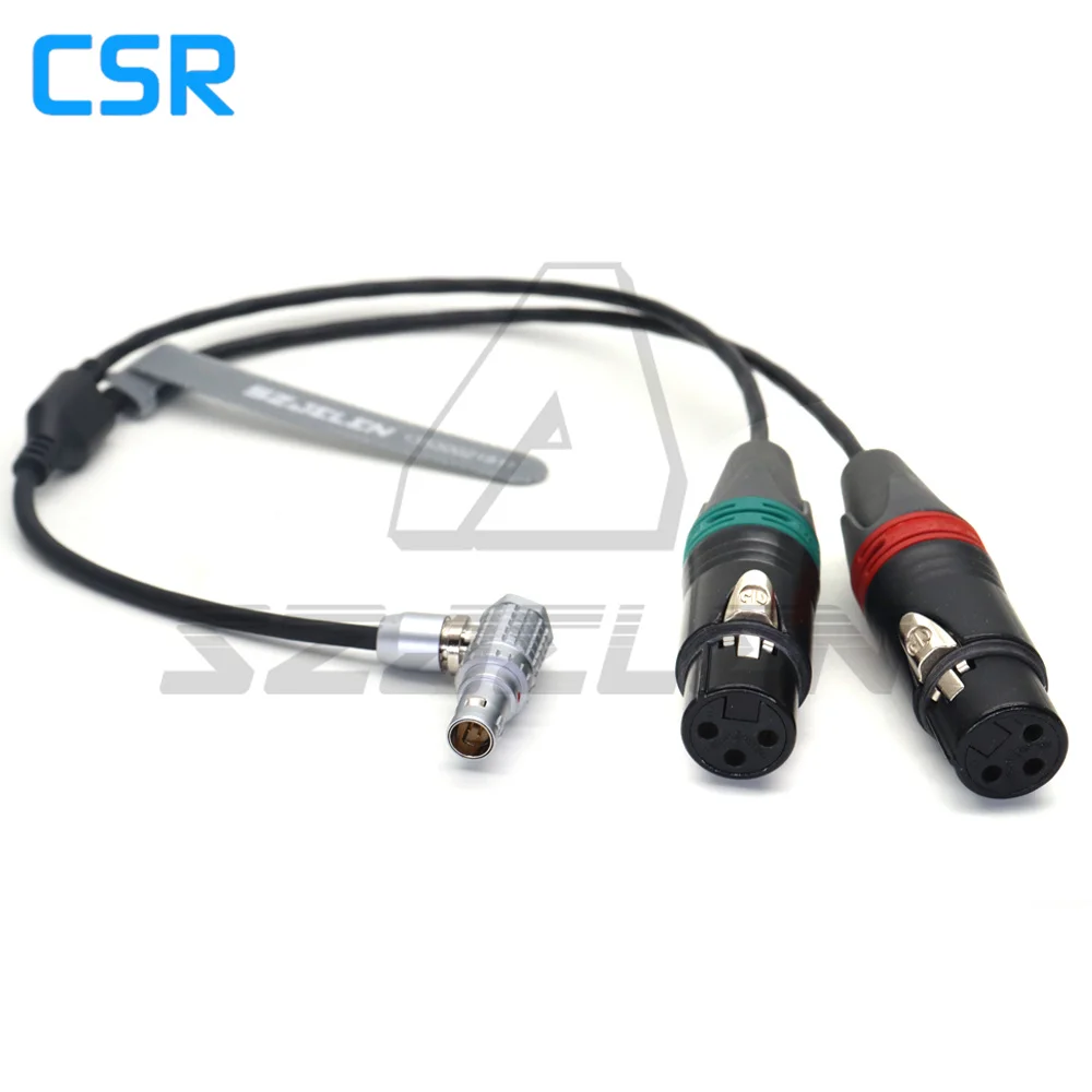 0B6Pin To2*XLR 3-Pin Female ForARRI ALEXA Mini LF/ALEXA 35 Camera Audio Cable