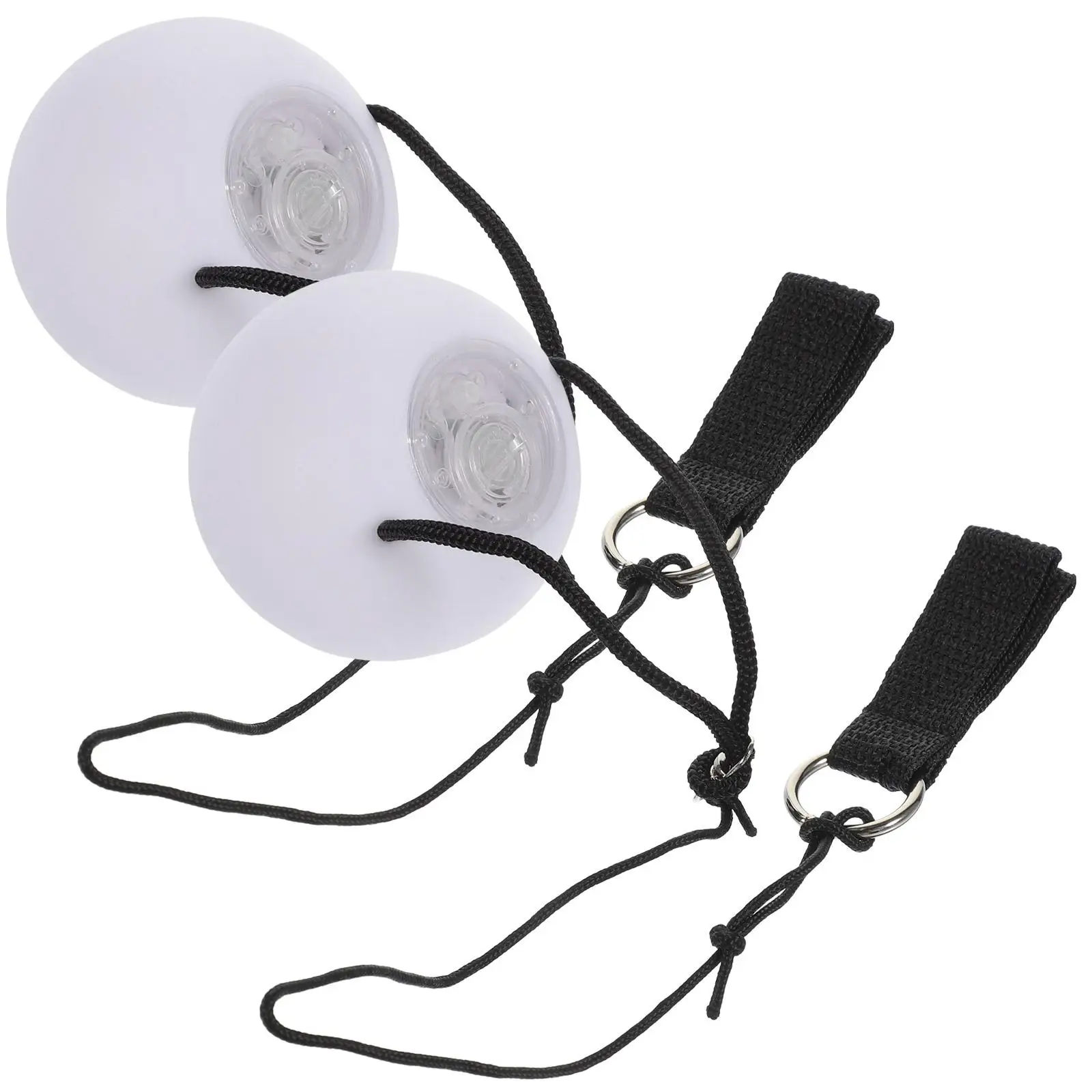 

2Pcs LED Juggling Balls Luminous Bouncing Glowing Night Fun Light Up Good Material Strong Impact Resistance