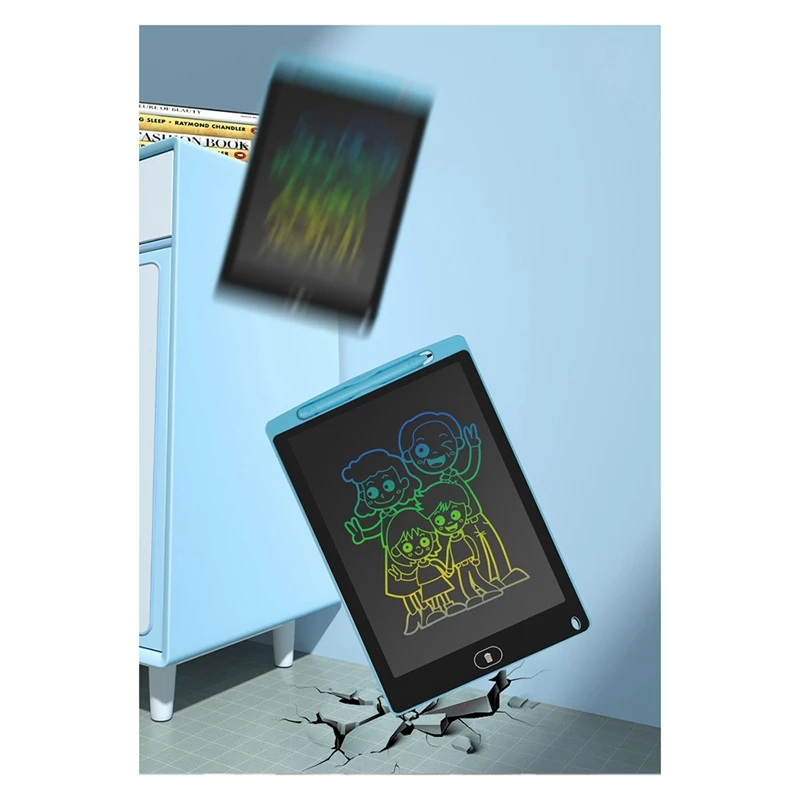 12-Inch Children's LCD Handwriting Board Color Handwriting LCD Electronic Light Writing Graffiti Drawing Board Easy Install