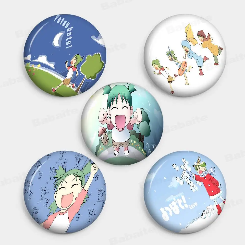 Y-yotsuba Anime Creative Tinplate Soft Button Pins Animal Icon Brooch Lapel Backpack Badge Accessories Pin