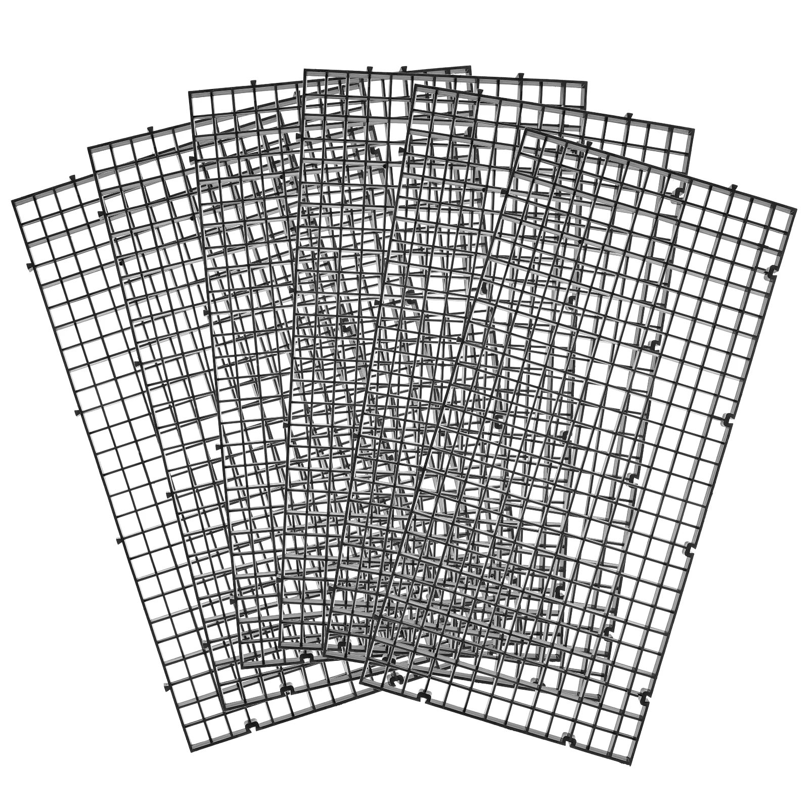 

6pcs Fish Tank Net Divider Holder Filtration Aquarium Supply Betta Isolation Plate Plastic Mesh Durable Corrosion Resistant