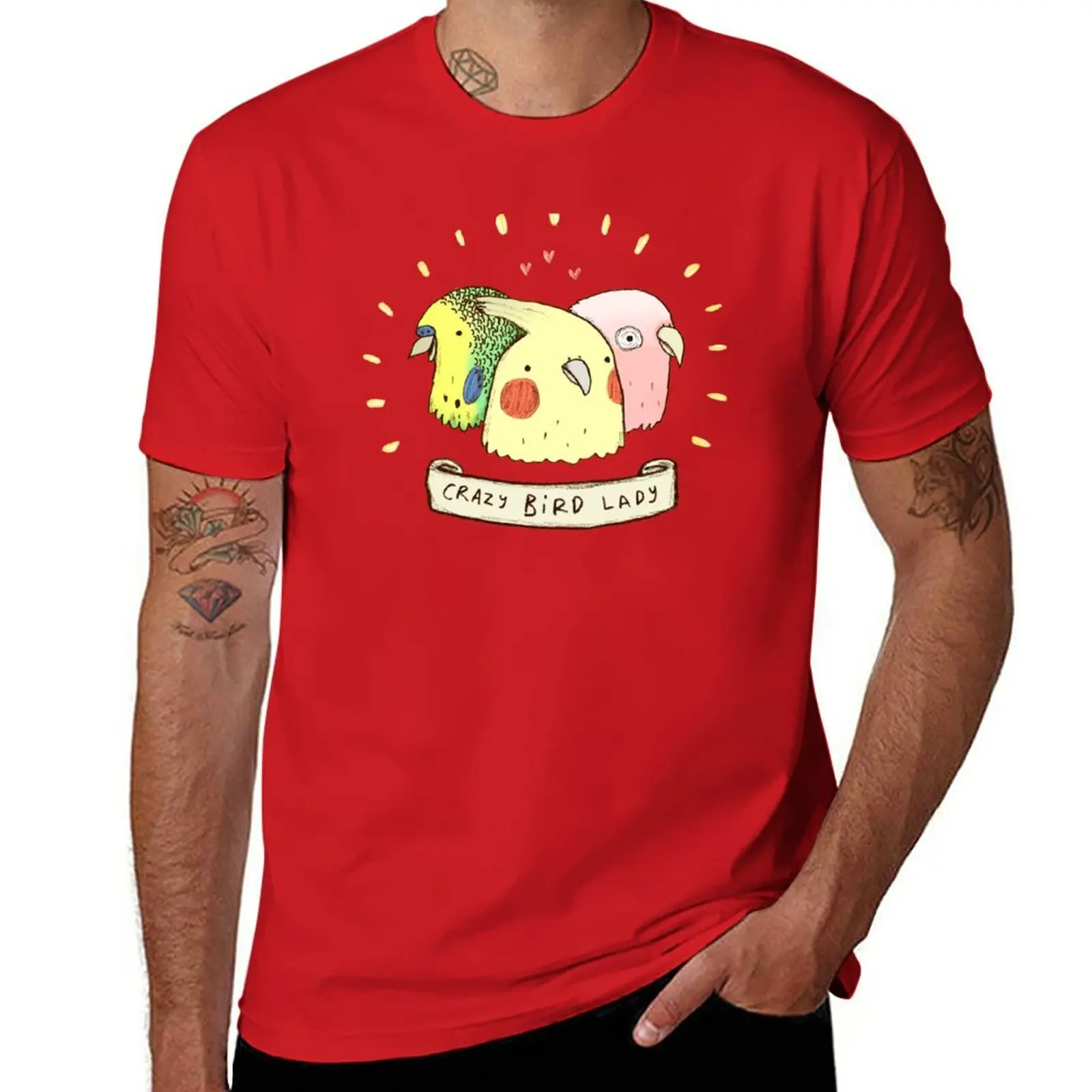 Crazy Bird Lady T-Shirt customs blanks sublime anime t shirts men