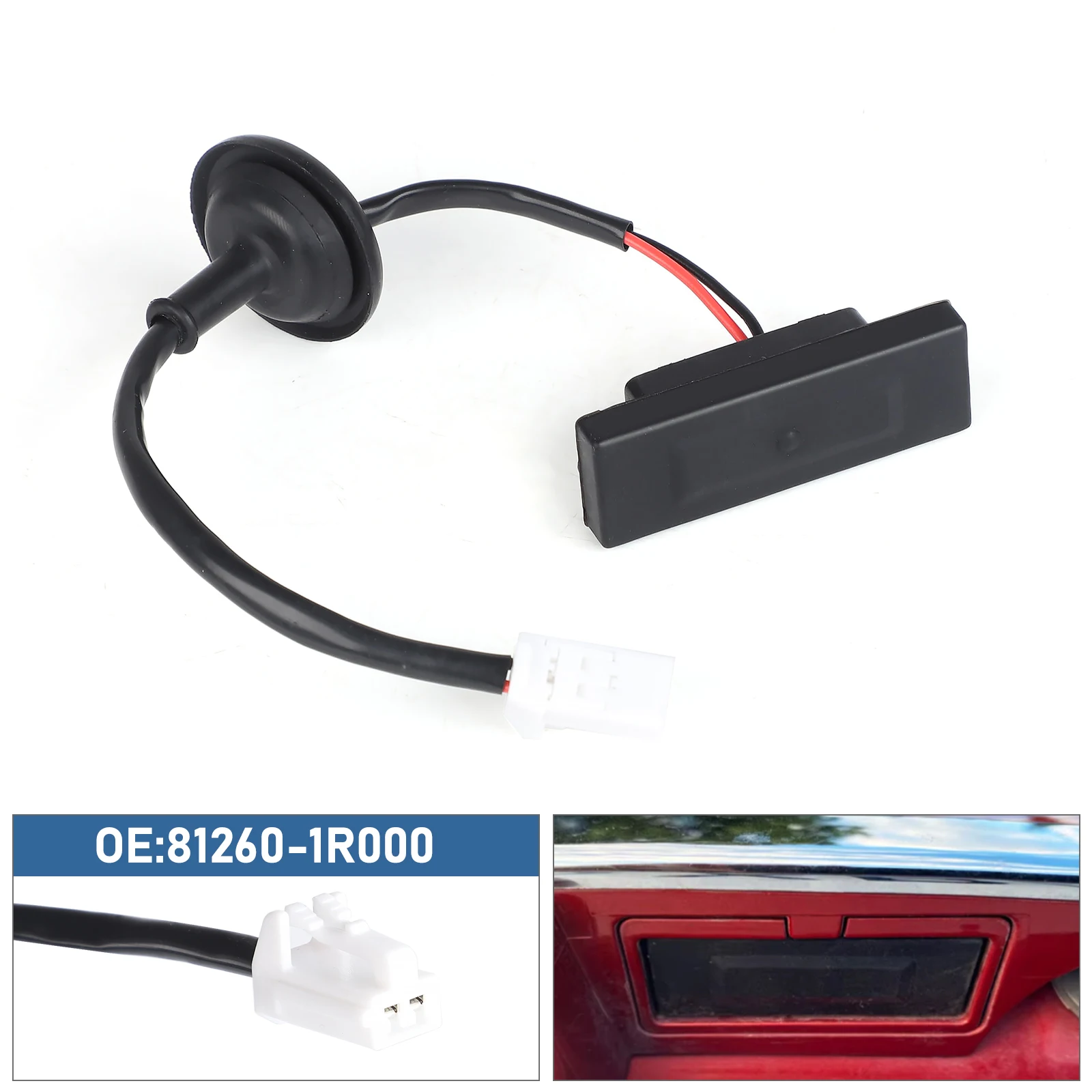 

OEM 81260-1R000 812601R000 Tailgate Rear Trunk Opening Button Boot Release Switch for Hyundai Verna Solaris 2010 2011 2012-2016