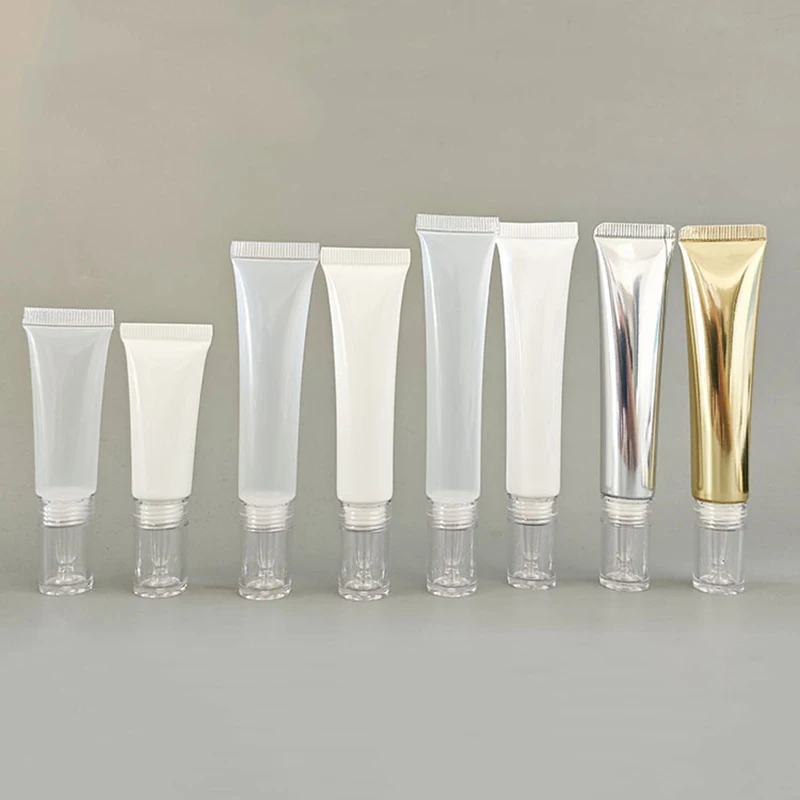 10ml/15ml /20ml Soft Empty Hose Tube 5PCS Travel Portable Eye Cream Tubes Cosmetic Container Empty Gel Dropper Tubes