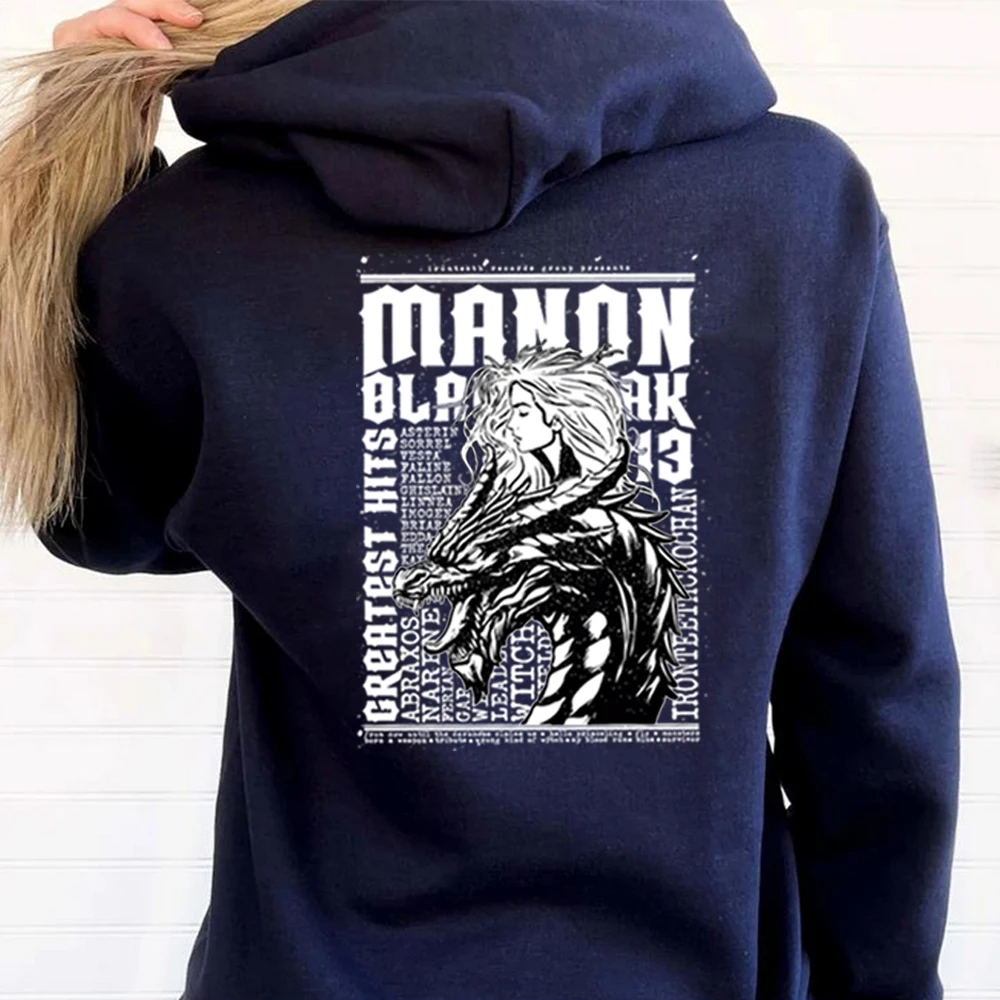 Manon Blackbeak Throne of Glass Hoodie Greatest Hits Concert  Hooded  Sweatshirt Vintage ToG Abraxos The Thirteen ACOTAR Hoodies