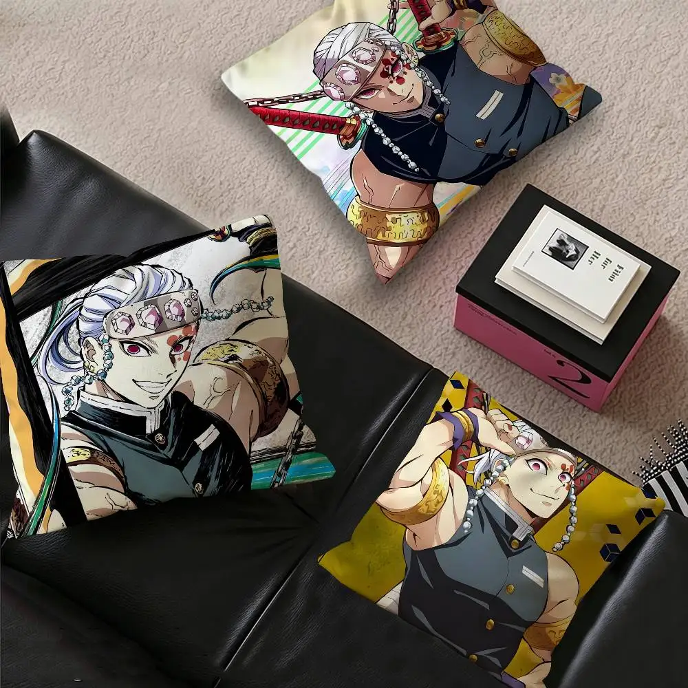 Tengen Uzui Cushion Cover Inches Farmhouse Decor Home Throw Pillow Covers for Couch Decorations