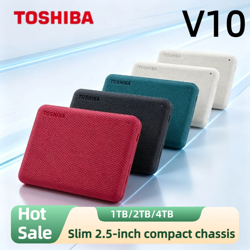 Toshiba Canvio V10 4TB 2TB 1TB USB 3.0 2.5 Inch External HDD Portable Hard Drive for Computer Laptop Storage Max