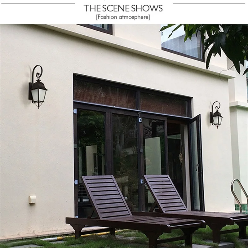·SOFITY Outdoor Wall Sconces Lamp Fixture Classical LED Light Waterproof Decorative For Home Porch Villa