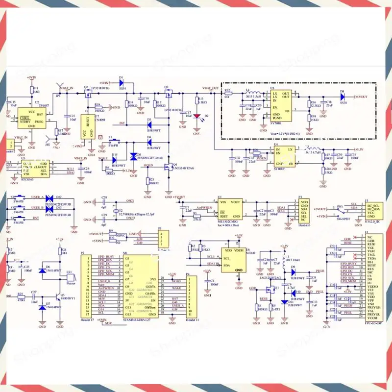

Комплект датчиков контроля качества воздуха M20K, 1,54-дюймовый чернильный экран с SEN55 и SCD40 для программируемого устройства Iot для обнаружения воздуха