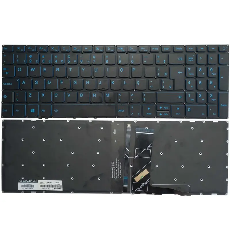 

New Backlit Brazil Keyboard For Lenovo IdeaPad L340-17 L340-15 L340-17IRH L340-15IRH With Blue Backlight