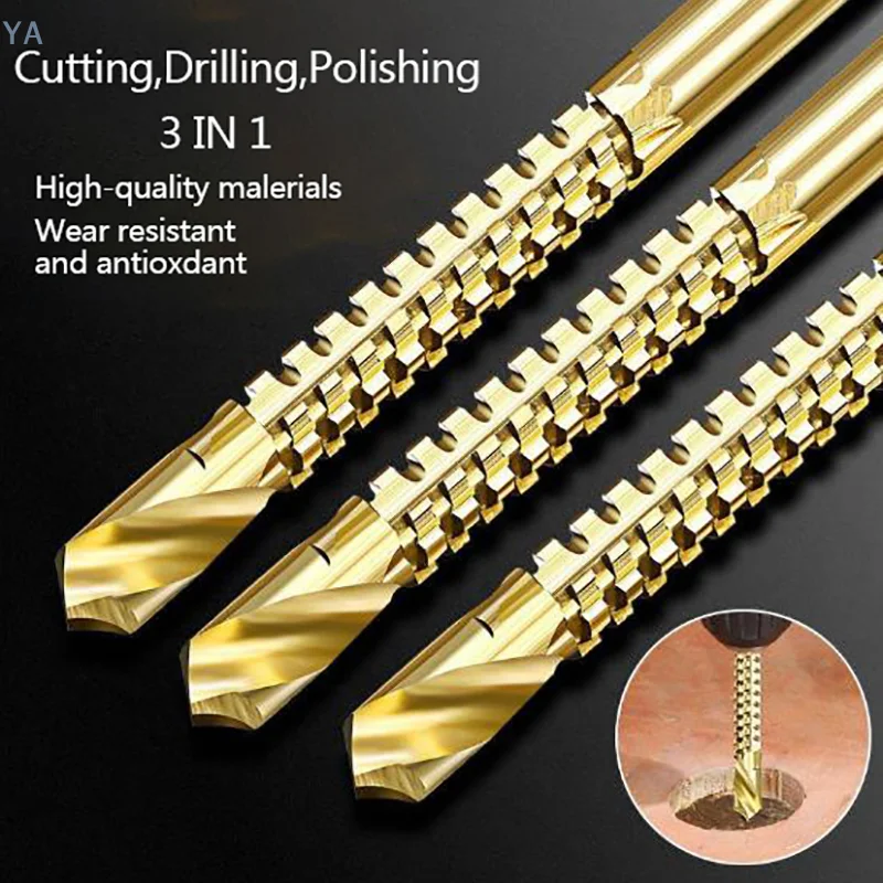 【SA】6Pcs Cobalt Left Hand Drill Bit Set Screw Metric Composite Tap Drill Bit Tap