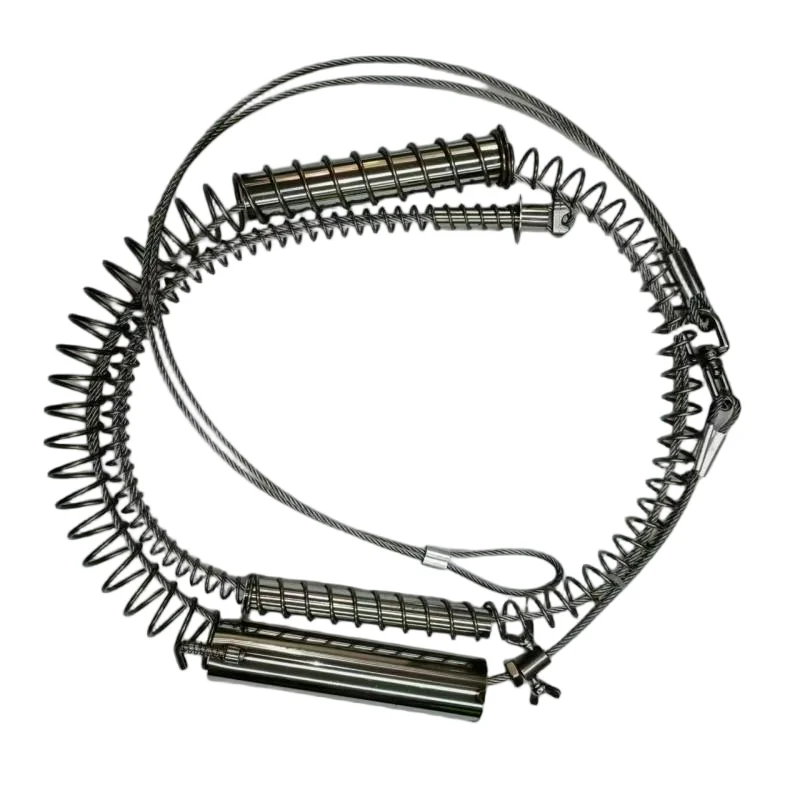 Section Double Steel Wire Stronger Spring Replacement With Nuts Wire Rope For the Wild Boar Trap Fox Trap Rabbit Trap