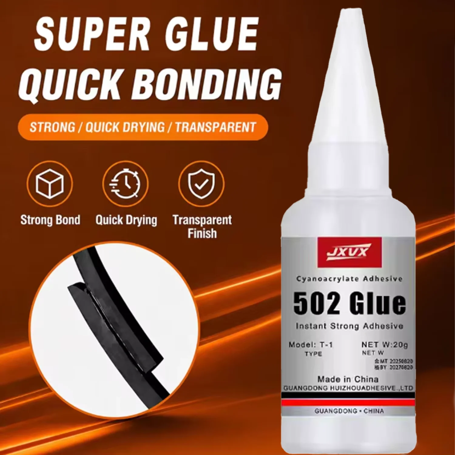 Daily Repair 502 Super Glue All Purpose Instant Strong Adhesive Fast Drying Clear For Holiday DIY Making Home Party Decor Bond.