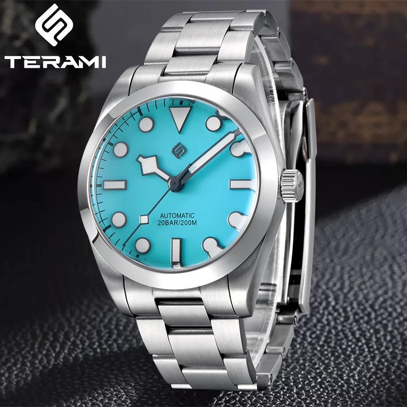 TERAMI Vintage Explore Luxury Mechanical Man Watch Fashion Business Casual 200M Waterproof Luminous Automatic Men\'s Watches NH35