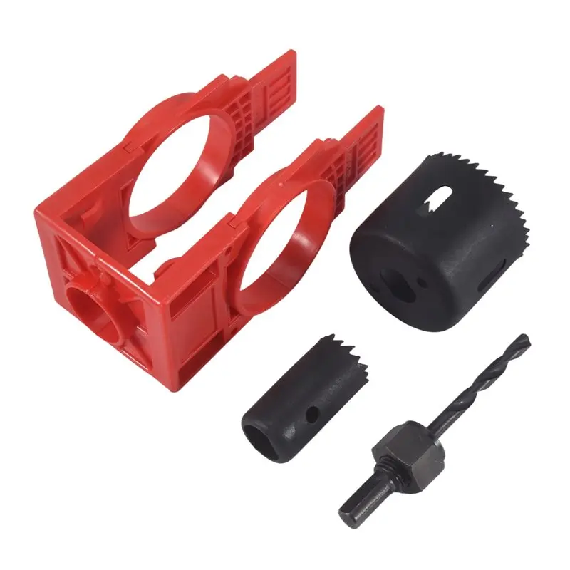 

Набор для установки дверных замков AEE6, набор для сверления отверстий под дверные замки в деревянных дверях, набор для установки дверных ручек с корончатым сверлом