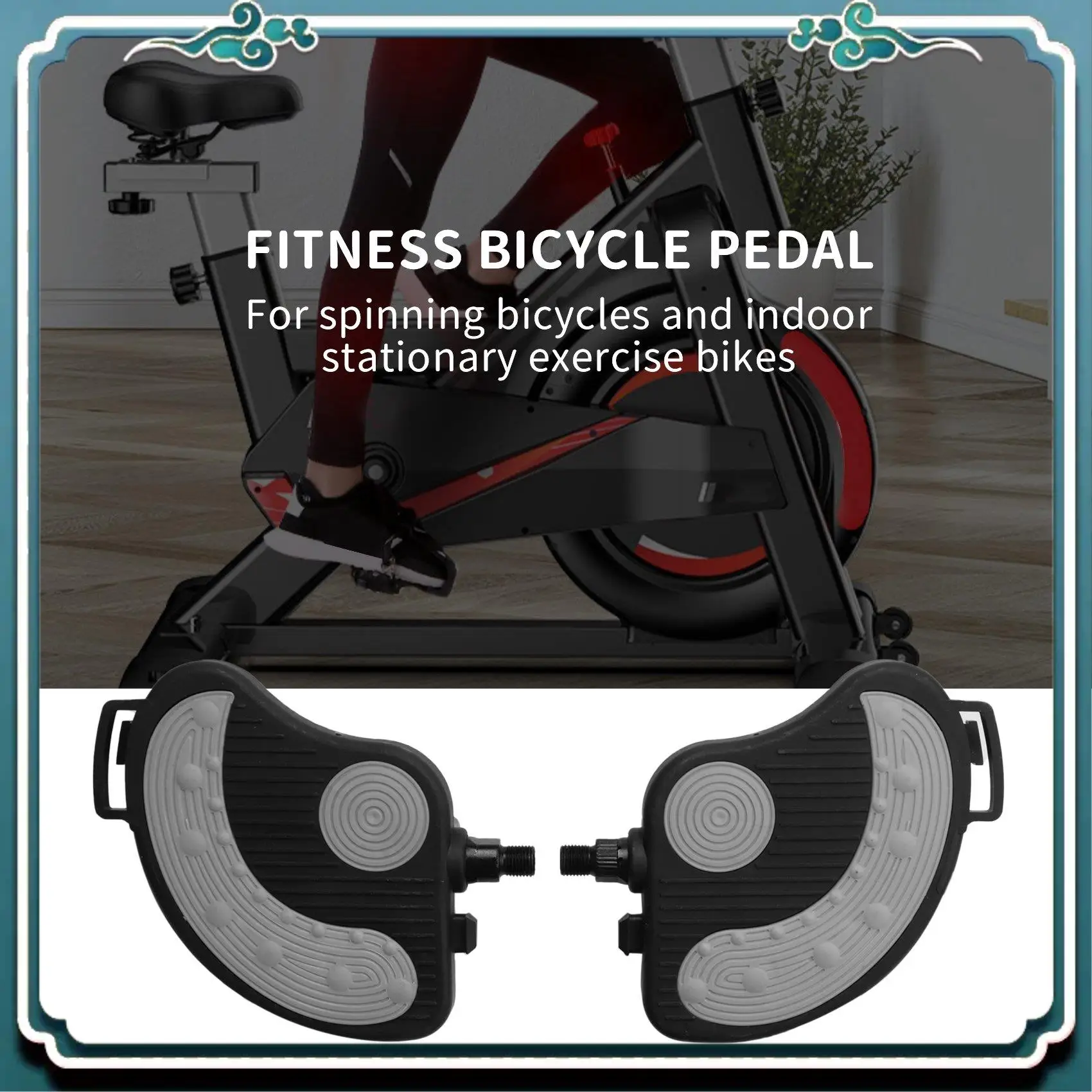 

Reliable Exercise Bike Pedals With Straps For Spin Bike And Indoor Stationary Exercise Bike