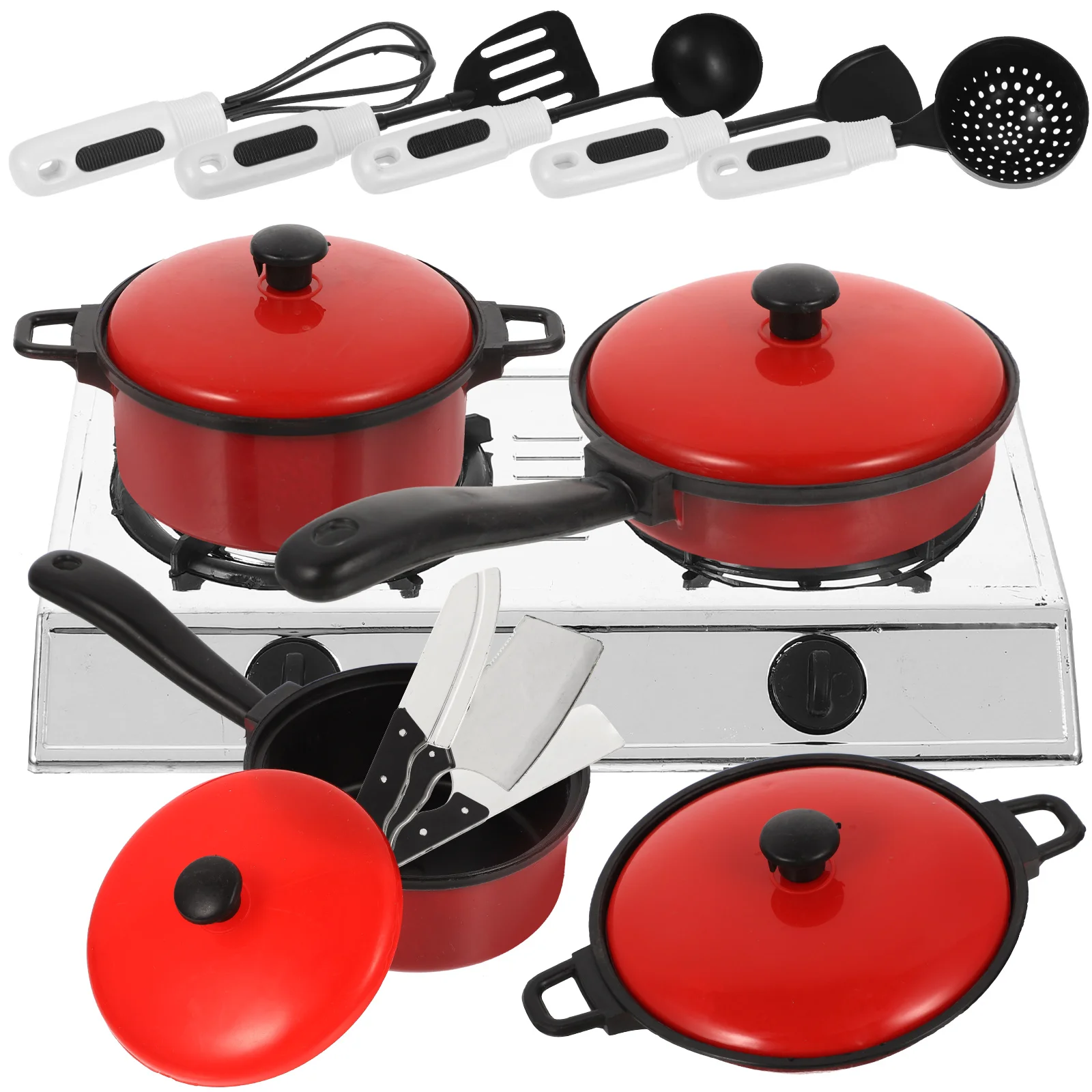 Colorful Kitchenware Set Kids Educational Toy 43x28x7cm EcoFriendly Plastic Creativity Thinking Skills - Image 4
