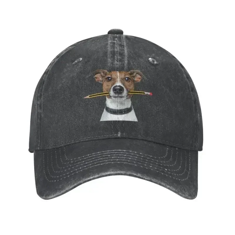 Cool Cotton Jack Russell Terrier Baseball Cap Men Women Custom Adjustable Unisex Pet Puppy Dog Dad Hat Outdoor