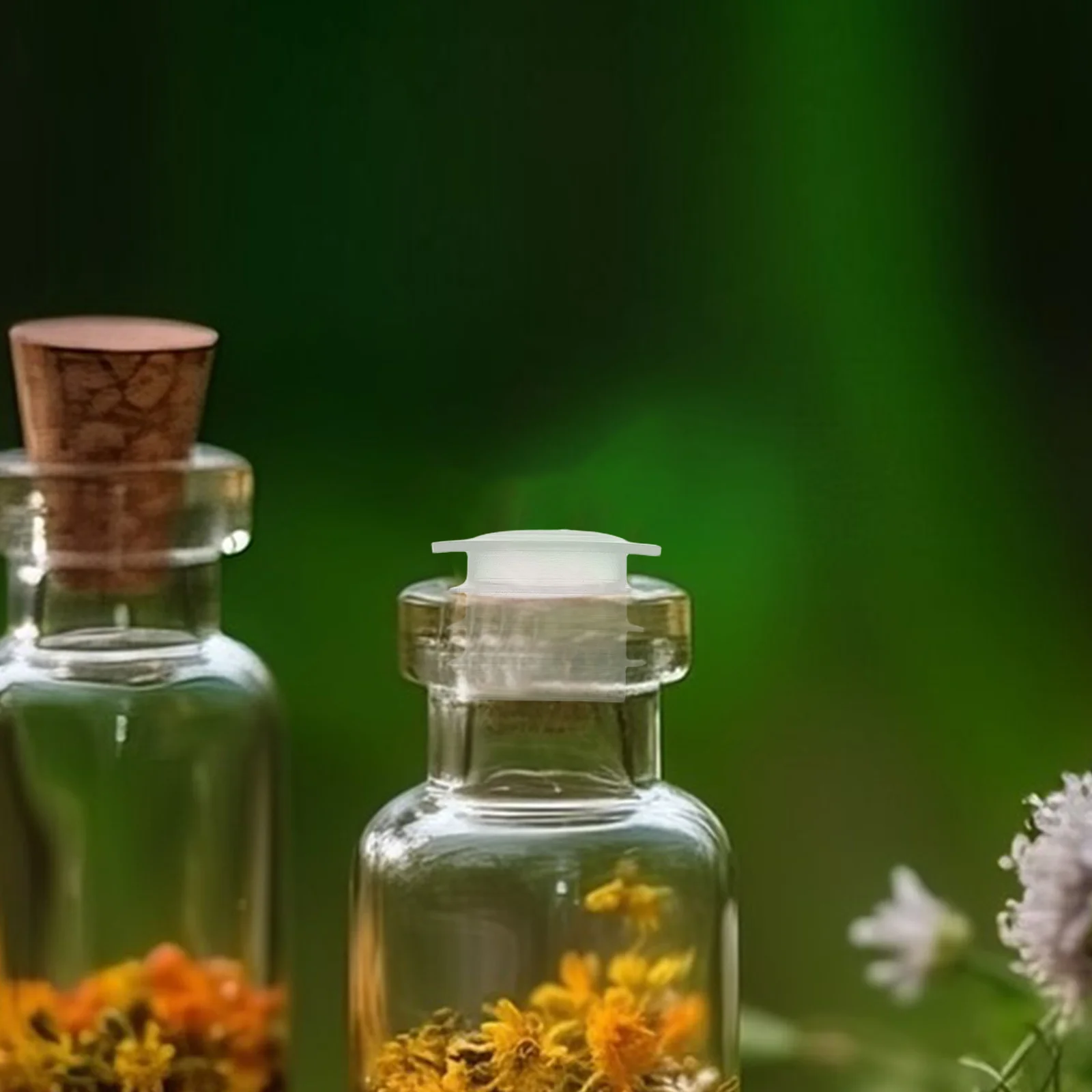 

100 шт., прозрачные круглые торцевые крышки, тянущее кольцо, герметичное соединение с резьбой для бутылок, горшков, труб, домашних вечеринок, путешествий, пластиковые крышки для бутылок