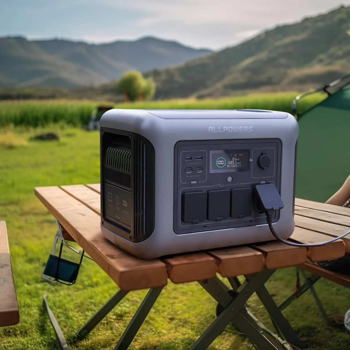 Portable Power Station R1500 LITE LiFePO4 10-Year Lifespan For Home Backup Camping RV