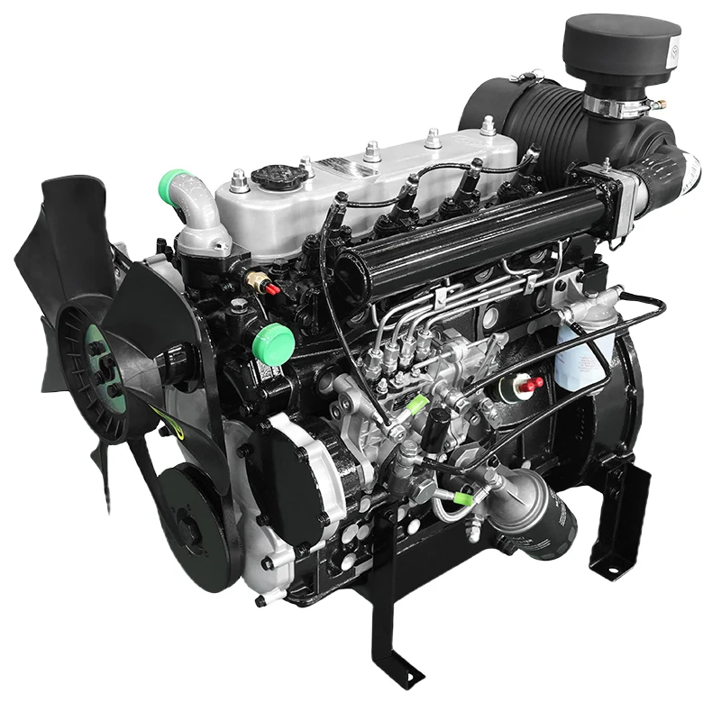 China Yunnei Engine 4 Cylinders Low Speed Diesel Engine 28hp Water Cooling For Diesel Generator Set