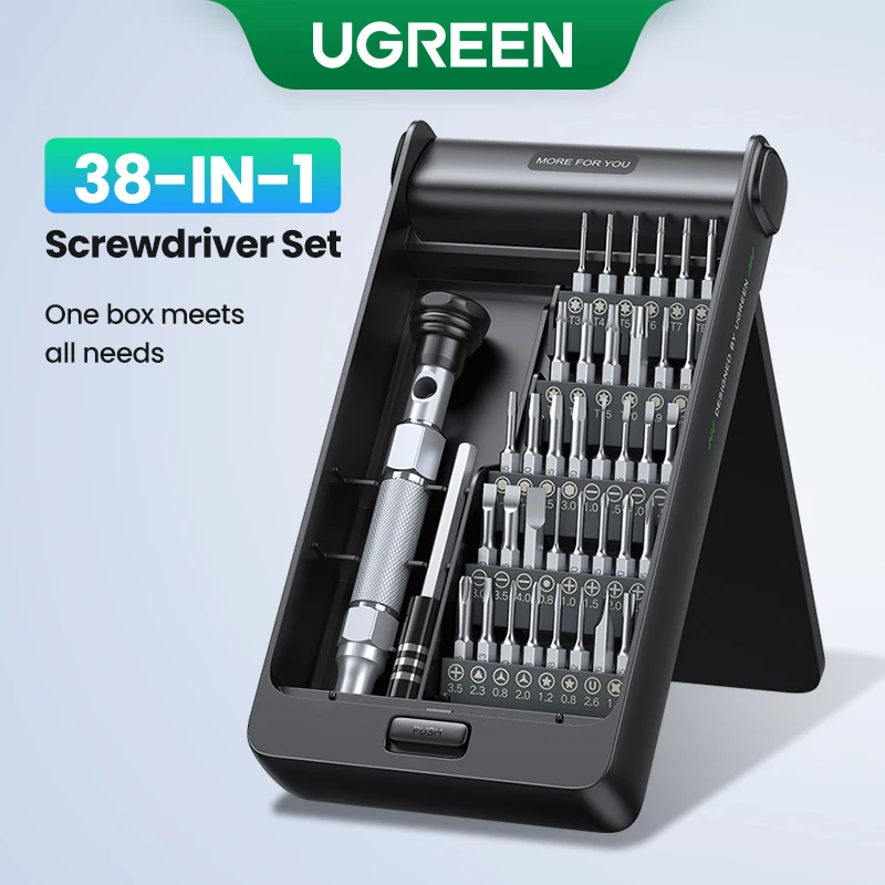 UGREEN 38-in-1 Precision Screwdriver Set Screwdrivers for Phone Computer Watch Laptop Glasses Multifunction Disassembly Tool Kit