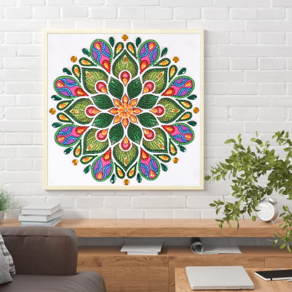 Special-shaped Drill Diamond Painting Mandala Flower Series Hanging Painting Decoration 5D DIY Kit Diamond Painting Gift