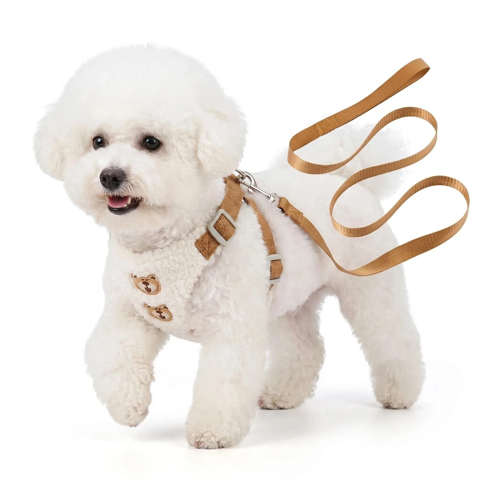 Arnés ajustable para perros y gatos transpirable con diseño de oso - imagen 4